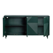Crestview Collection Evergreen Four Door Sideboard
