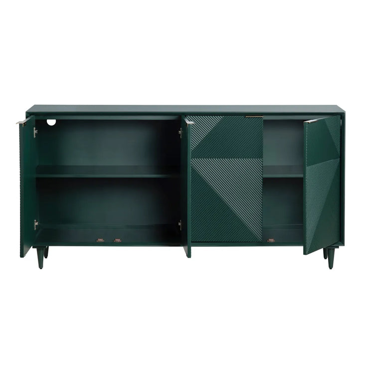 Crestview Collection Evergreen Four Door Sideboard