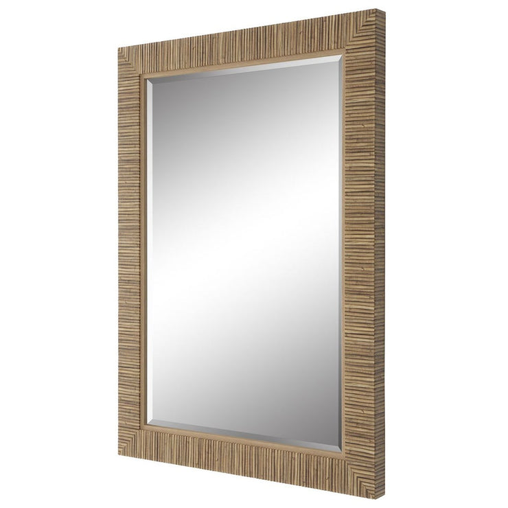 Casa Bella Living Natural Looking Rattan Framed Mirror