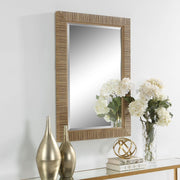 Casa Bella Living Natural Looking Rattan Framed Mirror