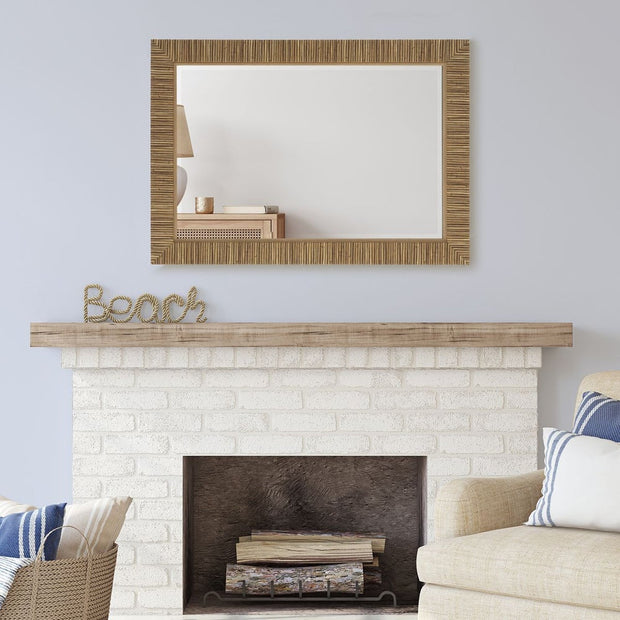 Casa Bella Living Natural Looking Rattan Framed Mirror