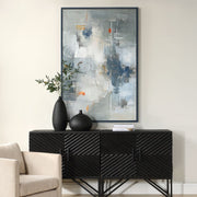 Uttermost Blueprint Hand Painted Canvas With Gallery Frame