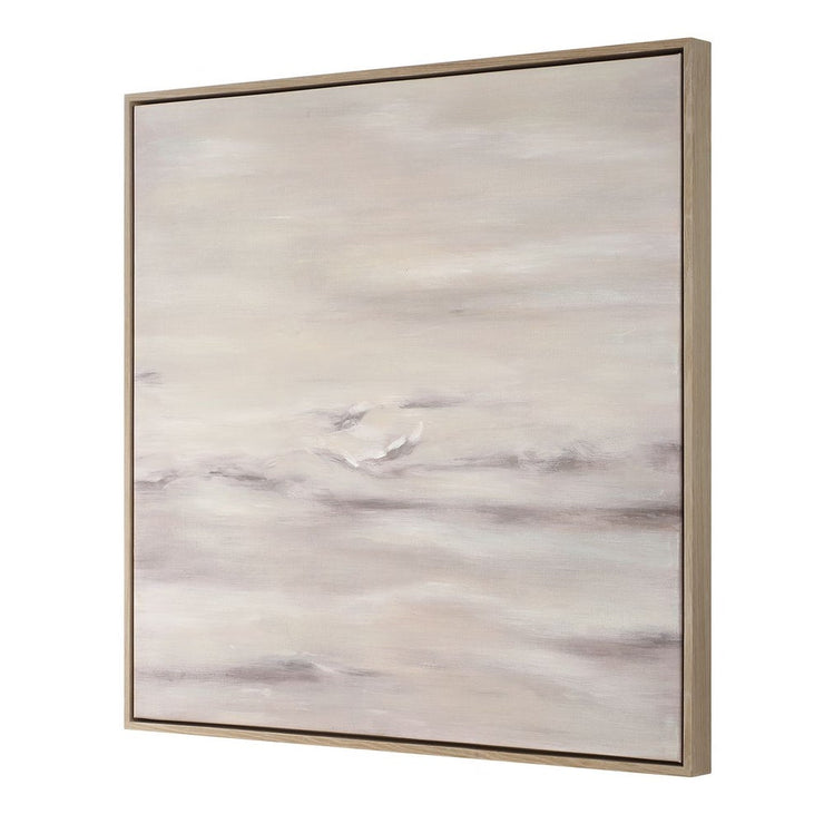 Uttermost Trance Hand Painted Canvas With White Wash Frame