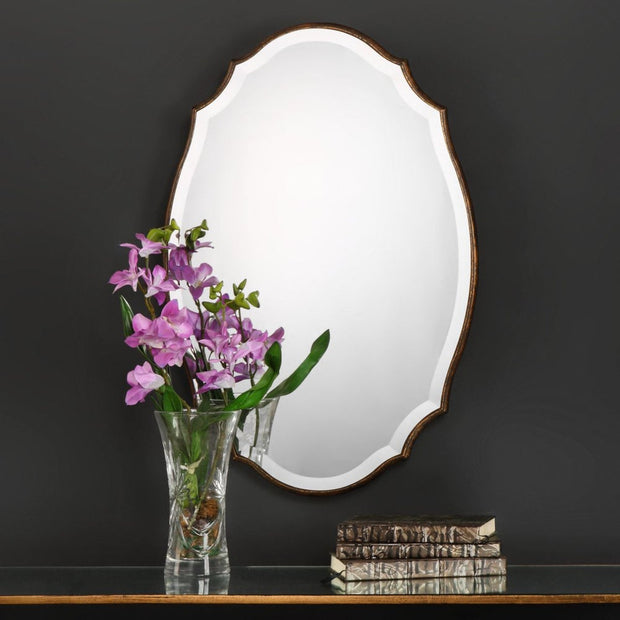 Casa Bella Living Antique Bronzed With Gold Finish Framed Mirror