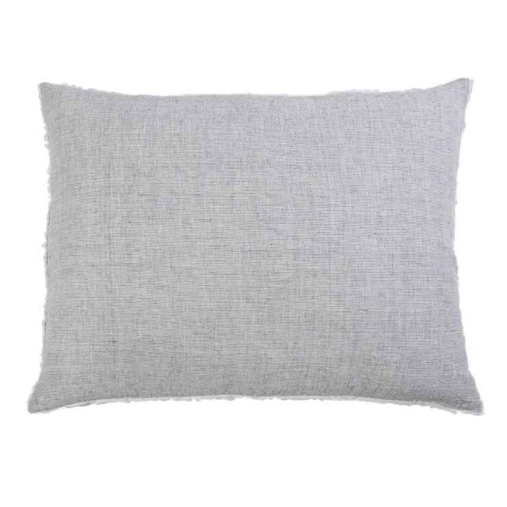 Pom Pom at Home Logan Navy Linen Big Pillow with Insert ~ 28” x 36”