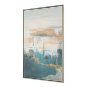 Uttermost Eastside Coastal Hand Painted Canvas With Gold Frame