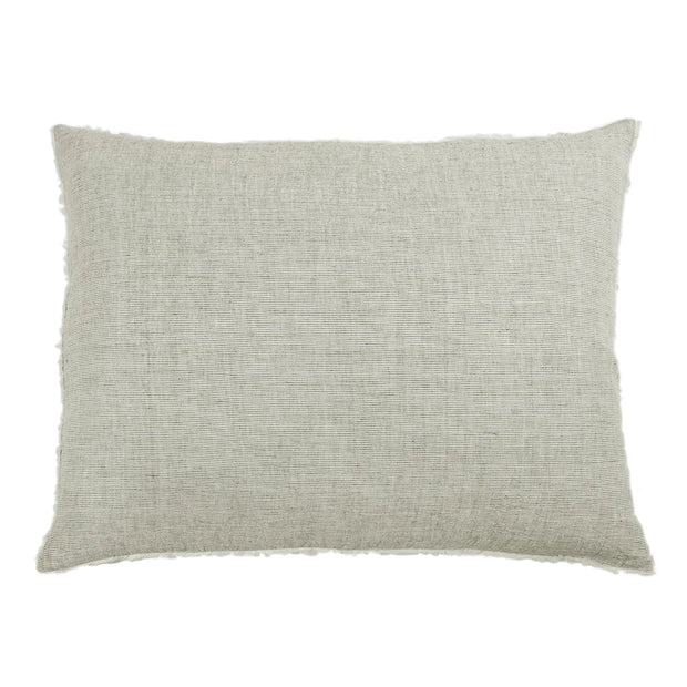 Pom Pom at Home Logan Olive Linen Big Pillow with Insert ~ 28” x 36”