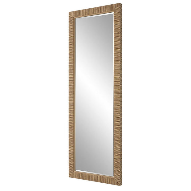 Casa Bella Living Coastal Rattan Framed Dressing Mirror