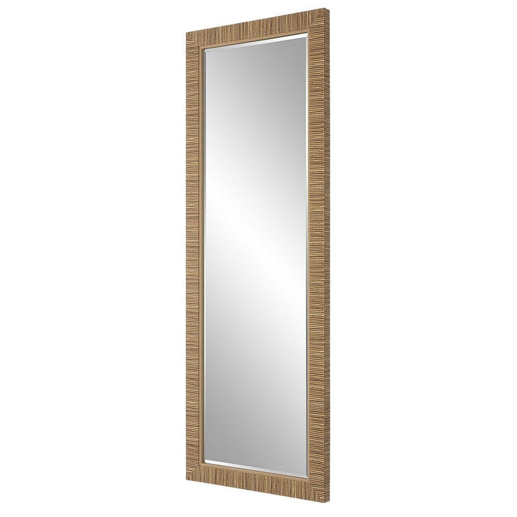 Casa Bella Living Coastal Rattan Framed Dressing Mirror