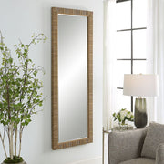Casa Bella Living Coastal Rattan Framed Dressing Mirror