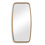 Casa Bella Living Thick Gold Leaf Metal Band Framed Mirror