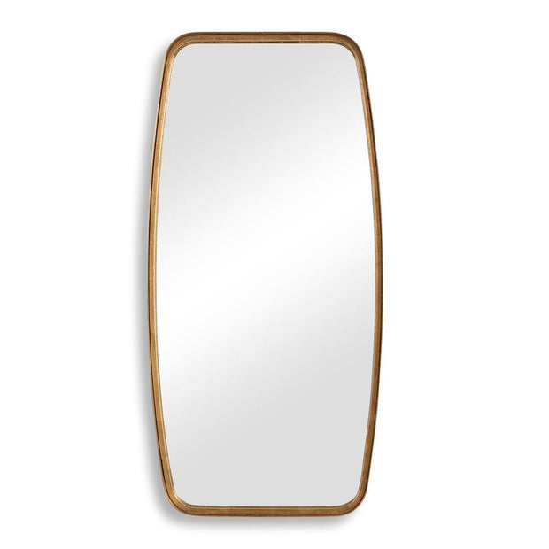 Casa Bella Living Thick Gold Leaf Metal Band Framed Mirror