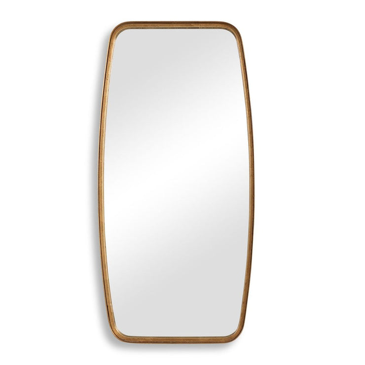 Casa Bella Living Thick Gold Leaf Metal Band Framed Mirror