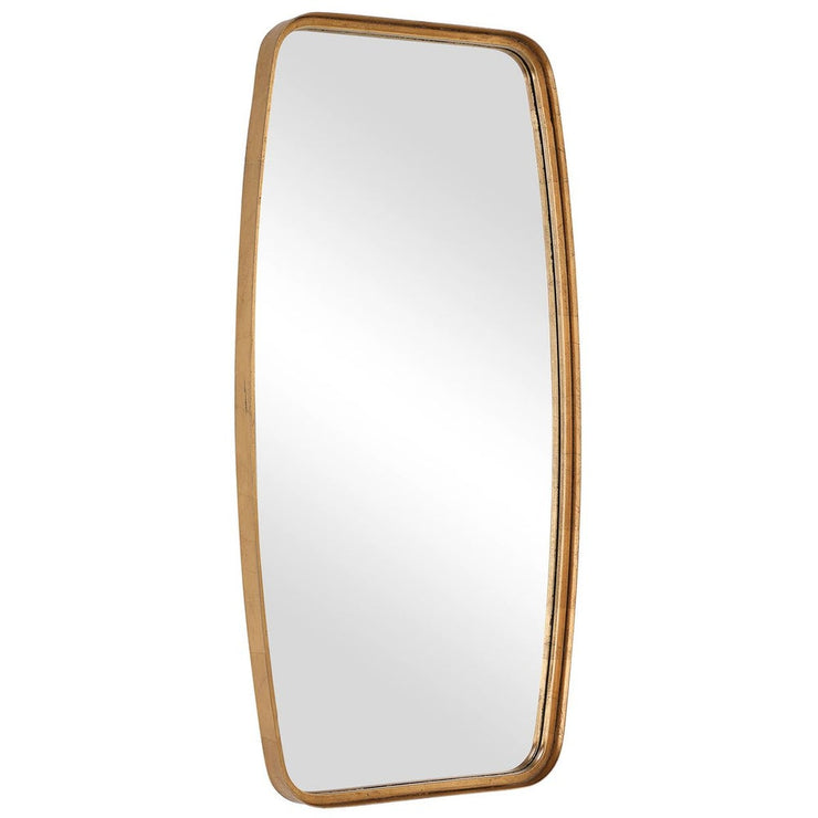 Casa Bella Living Thick Gold Leaf Metal Band Framed Mirror