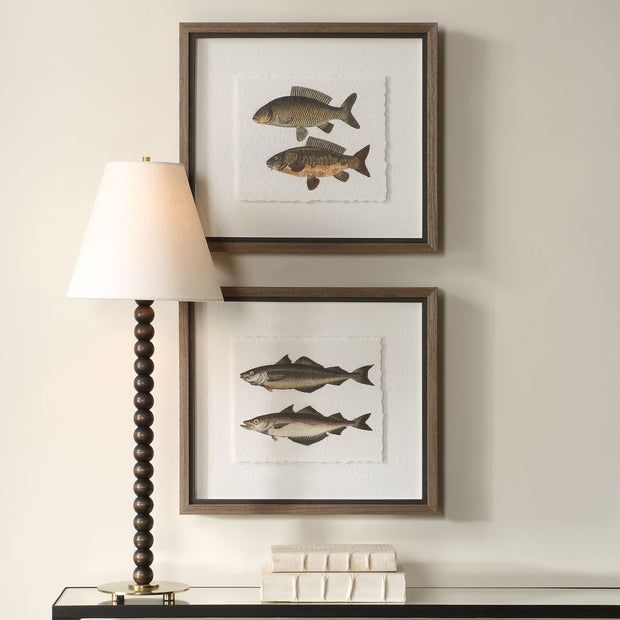 Uttermost The Catch Set of 2 Fish Framed Prints