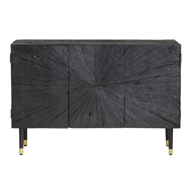 Crestview Collection Obsidian Three- DoorSideboard