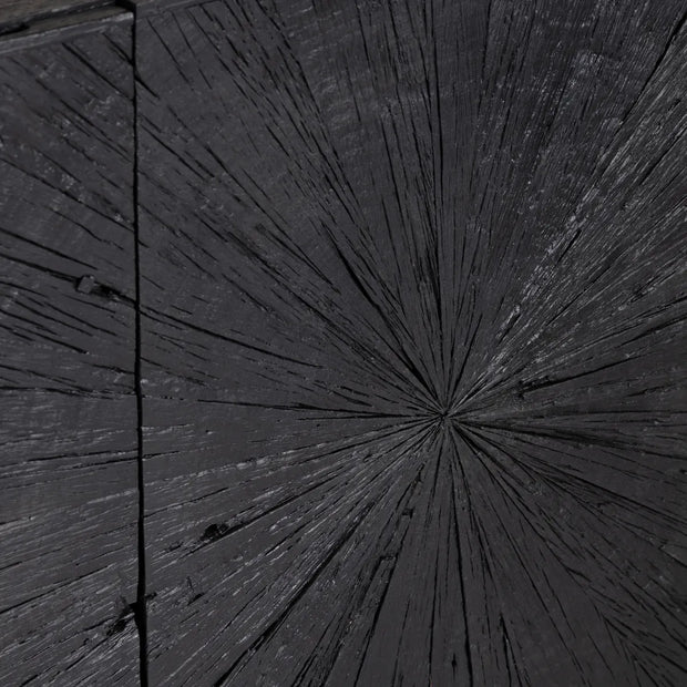 Crestview Collection Obsidian Three- DoorSideboard