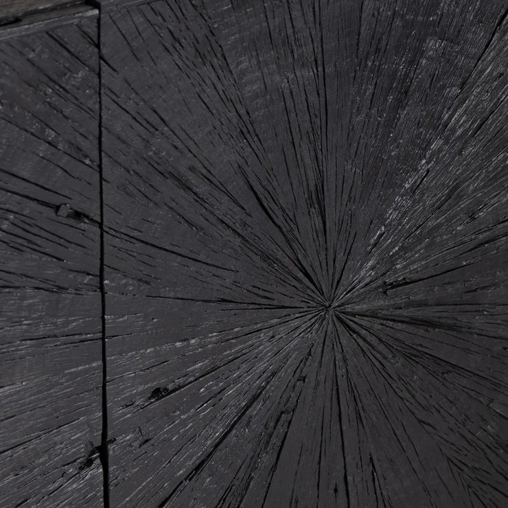 Crestview Collection Obsidian Three- DoorSideboard
