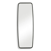 Casa Bella Living Rounded Corners Matte Black Metal Tubing Mirror