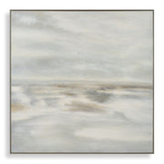 Uttermost Furthest Thing Hand Painted Canvas With Gray Washed Wood Frame