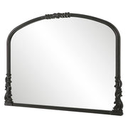 Casa Bella Living Satin Black Baroque Style Mirror