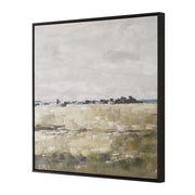 Uttermost Fragment Hand Painted Canvas With Black Frame