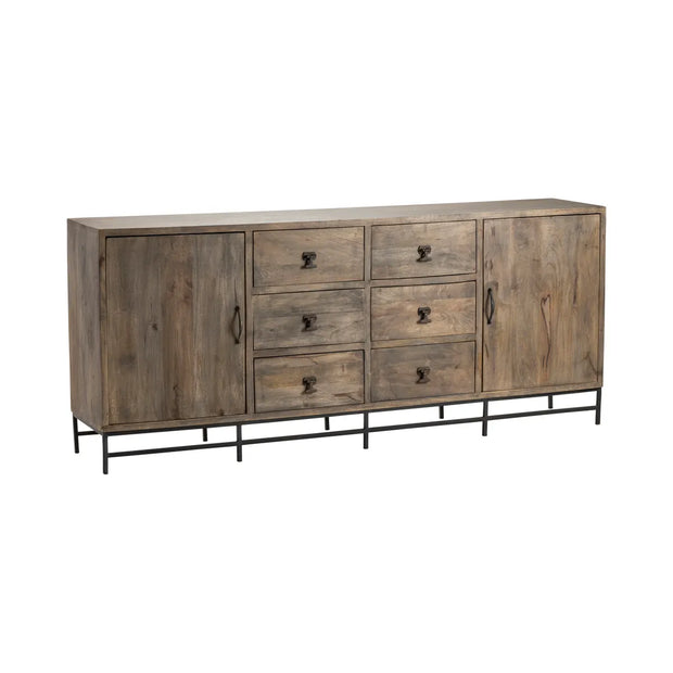 Crestview Collection Devonshire Black Iron Accent Sideboard