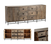 Crestview Collection Devonshire Black Iron Accent Sideboard