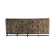 Crestview Collection Devonshire Black Iron Accent Sideboard