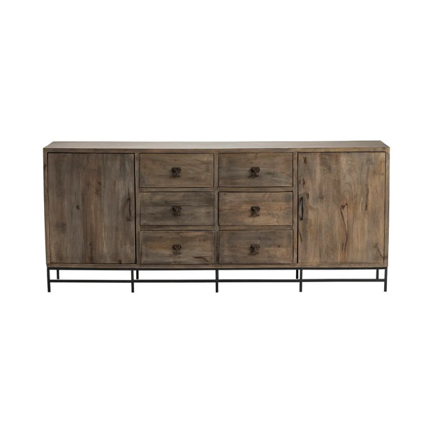 Crestview Collection Devonshire Black Iron Accent Sideboard