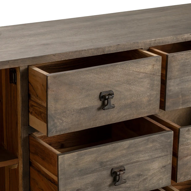 Crestview Collection Devonshire Black Iron Accent Sideboard