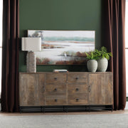 Crestview Collection Devonshire Black Iron Accent Sideboard