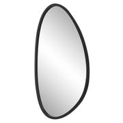 Casa Bella Living Matte Black Asymmetrical Frame Mirror