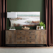 Crestview Collection Devonshire Black Iron Accent Sideboard