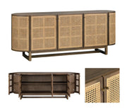 Crestview Collection Domingo Cane Sideboard
