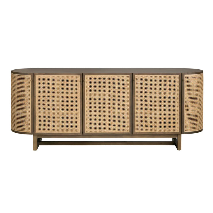 Crestview Collection Domingo Cane Sideboard