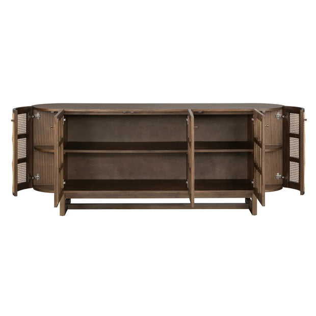 Crestview Collection Domingo Cane Sideboard