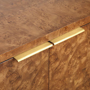 Uttermost Jethro Rich Burl 2 Door Cabinet With Gold Accents