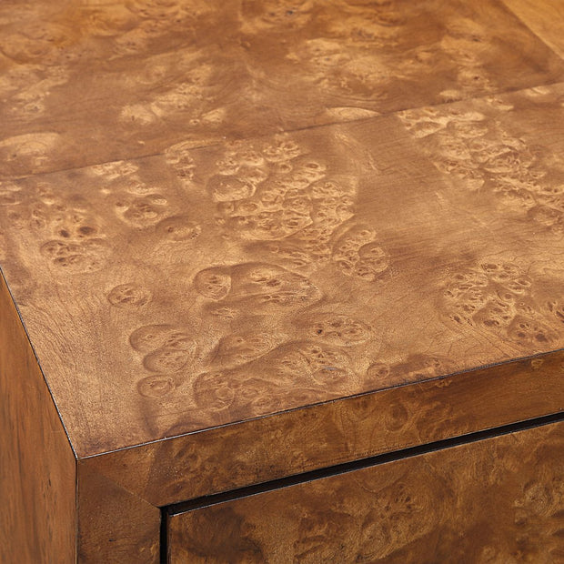 Uttermost Jethro Rich Burl 2 Door Cabinet With Gold Accents
