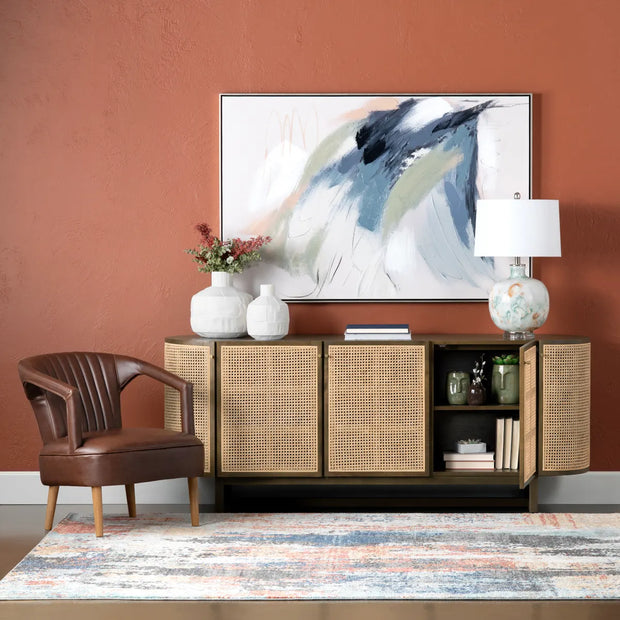 Crestview Collection Domingo Cane Sideboard
