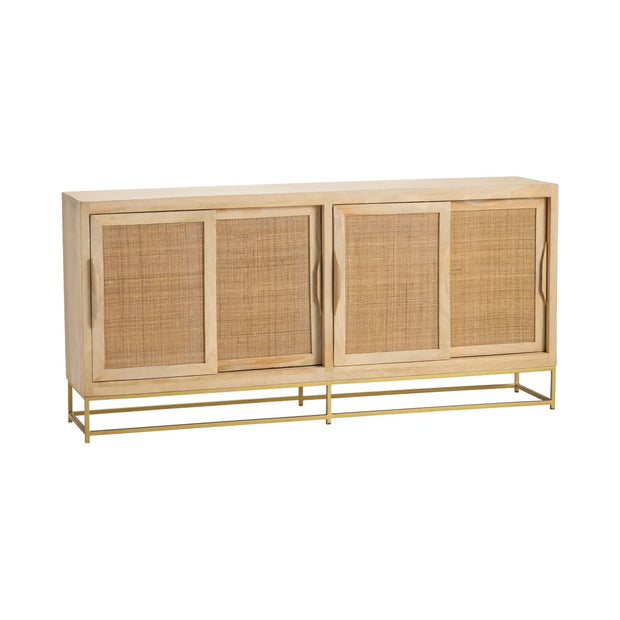 Crestview Collection Biscayne Woven Cane Sideboard