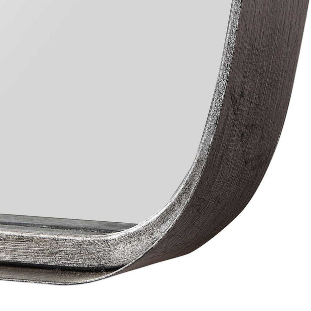 Casa Bella Living Antique Silver Leaf Rounded Corners Mirror