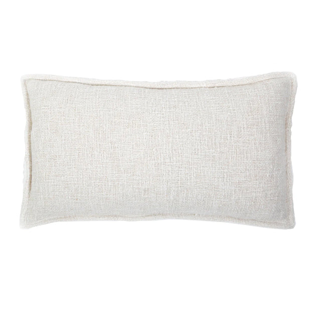 Pom Pom at Home Humboldt Hand Woven Linen and Fleece Sherpa Pillow with Insert ~ 14 x 24 ~ Available in 6 Colors