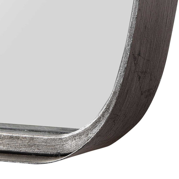 Casa Bella Living Antique Silver Leaf Rounded Corners Mirror
