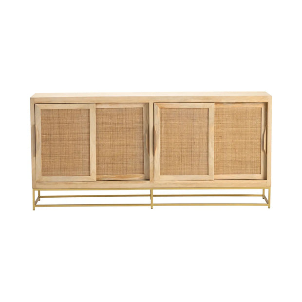 Crestview Collection Biscayne Woven Cane Sideboard