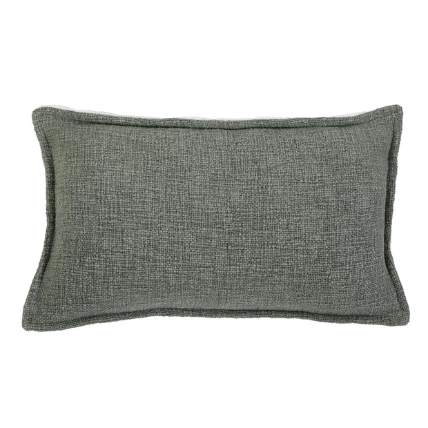 Pom Pom at Home Humboldt Hand Woven Linen and Fleece Sherpa Pillow with Insert ~ 14 x 24 ~ Available in 6 Colors