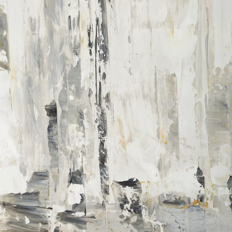 Uttermost Hours In Silence Hand Painted Canvas With Gold Frame