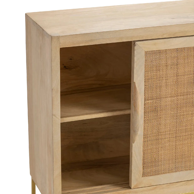 Crestview Collection Biscayne Woven Cane Sideboard