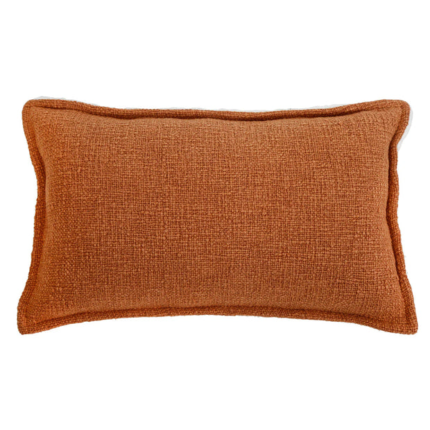 Pom Pom at Home Humboldt Hand Woven Linen and Fleece Sherpa Pillow with Insert ~ 14 x 24 ~ Available in 6 Colors