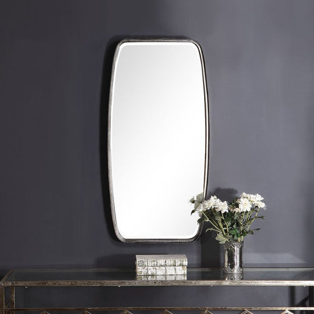 Casa Bella Living Antique Silver Leaf Rounded Corners Mirror